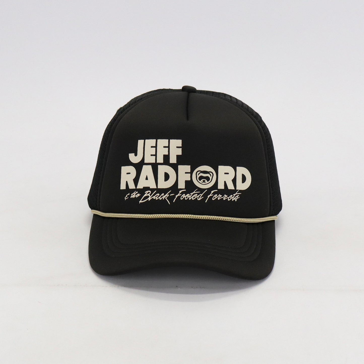 THE JR & THE BLACK-FOOTED FERRETS™ SNAPBACK — TAN & BLACK